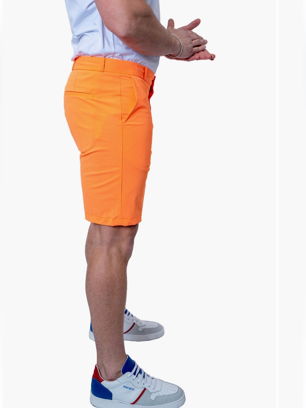 MACEOO Orange MEN’s Stretch Sun Chino Shorts XL